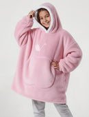 Hoodie Plaid Enfant Rose