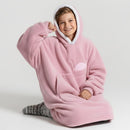 Hoodie Plaid Enfant Rose