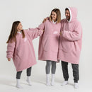 Hoodie Plaid Enfant Rose