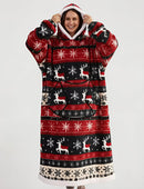 Pull Plaid Cerf de Noël