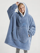 Pull Plaid Enfant Bleu