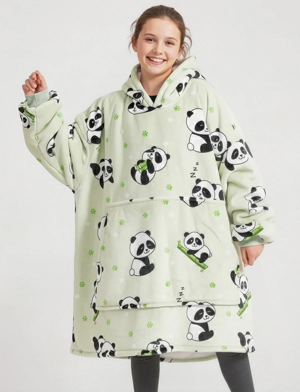 Pull Plaid Enfant Panda