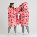 Pull Plaid Moelleux Fraise