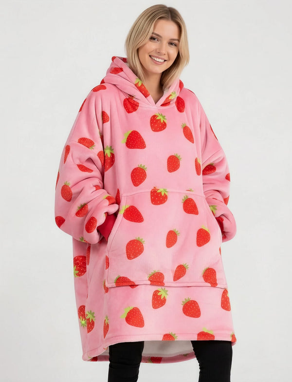 Pull Plaid Fraise Gourmande