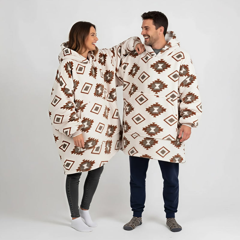 Pull Plaid Géométrique