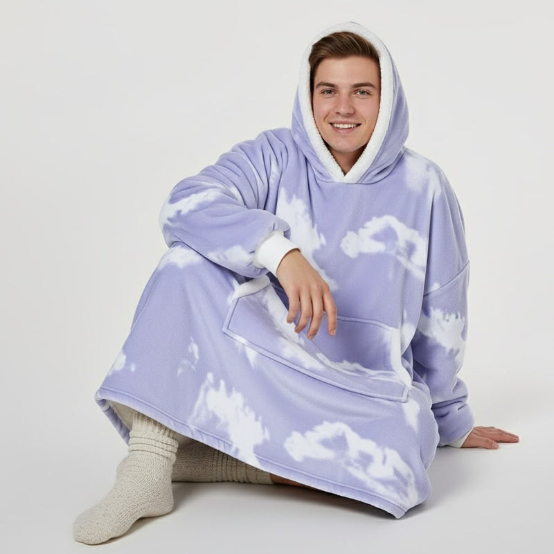 Pull Plaid Nuage Mauve