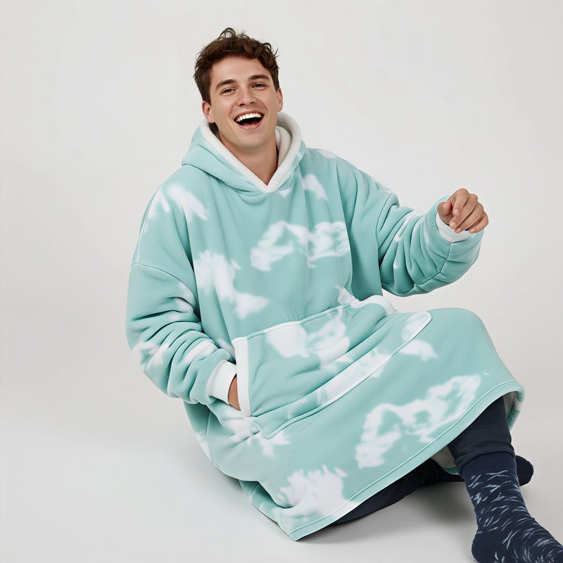Pull Plaid Nuage Vert