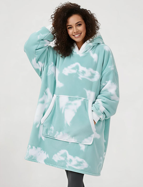 Pull Plaid Nuage Vert