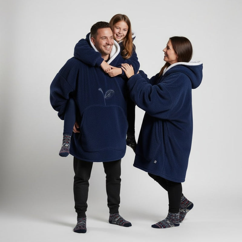 Sweat Plaid Enfant Bleu Marine
