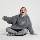 Sweat Plaid Enfant Gris