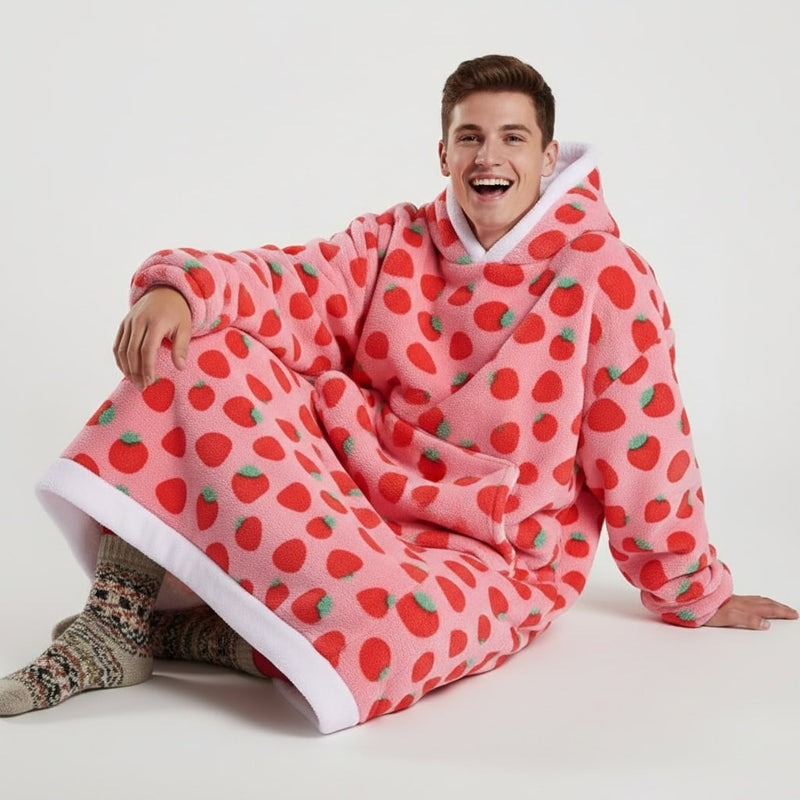 Sweat Plaid Fraise