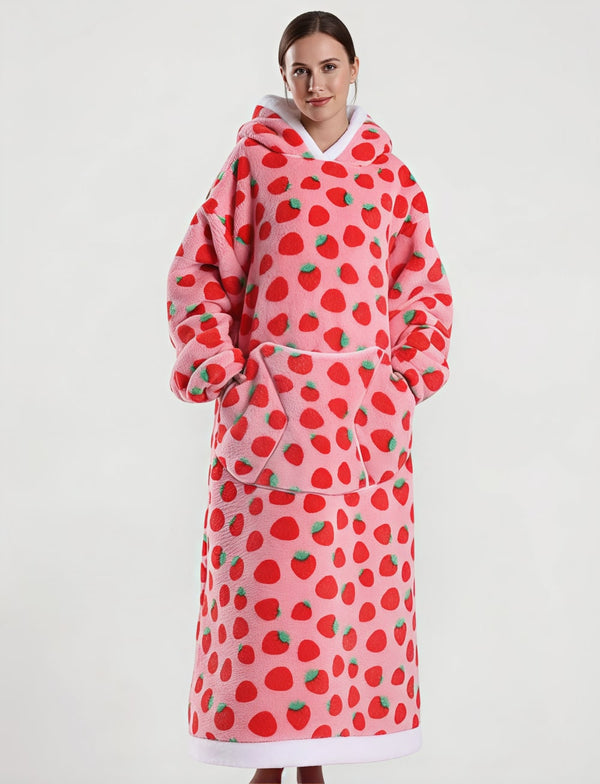 Sweat Plaid Fraise