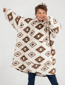 Sweat Plaid Géométrique