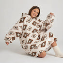 Sweat Plaid Enfant Géométrique