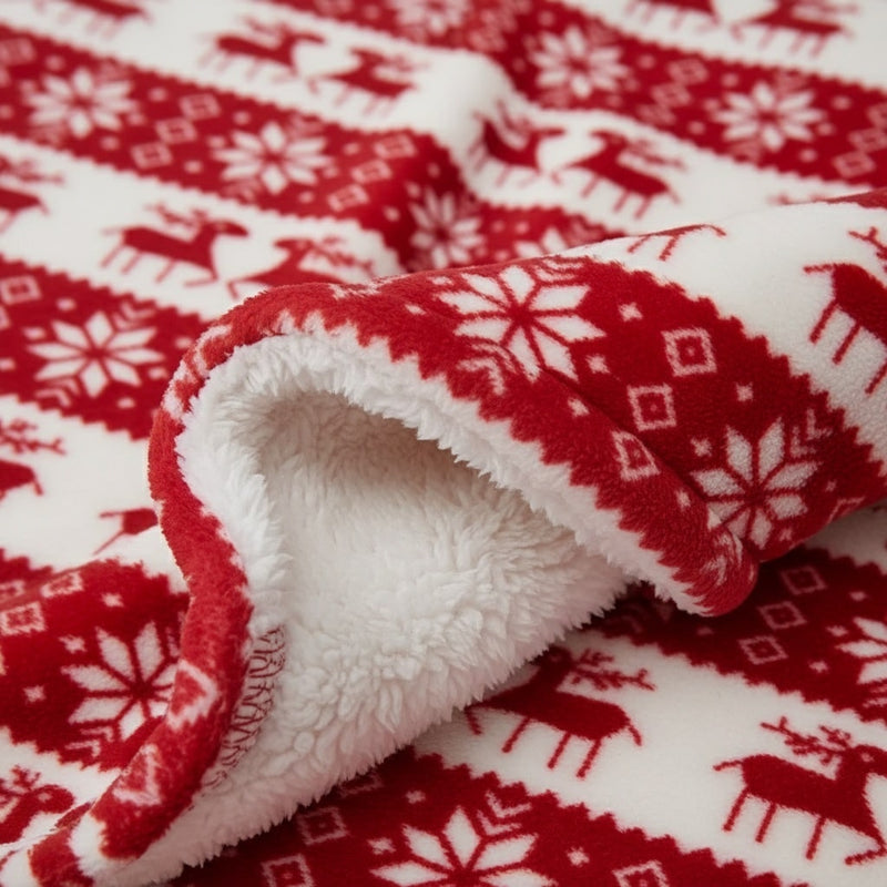 Sweat Plaid Noël Rouge