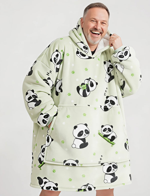 Sweat Plaid Vert Panda